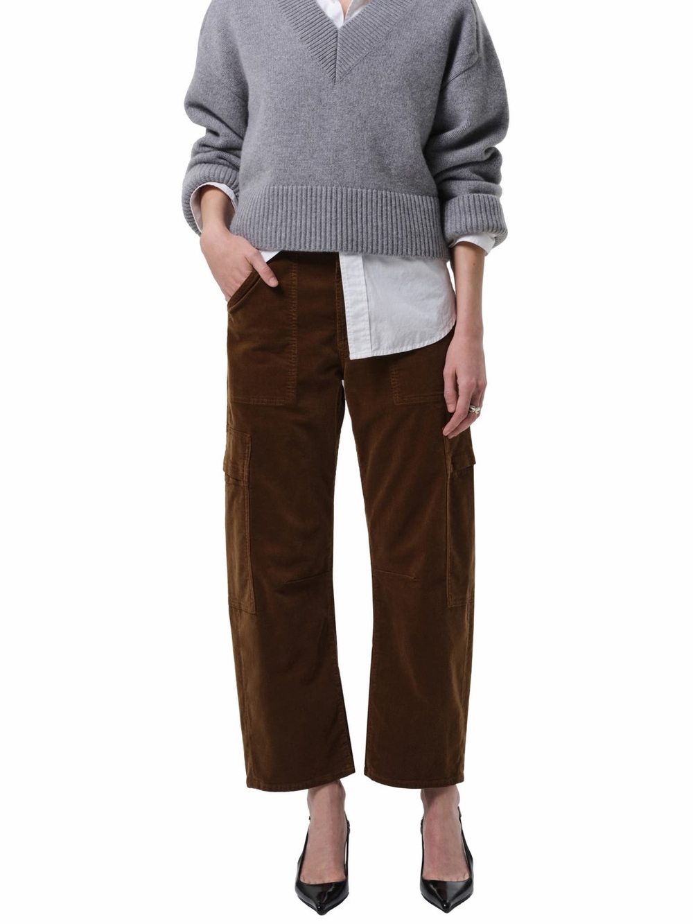 Citizens Of Humanity Marcelle Corduroy Cargo Trousers ($532 Retail)